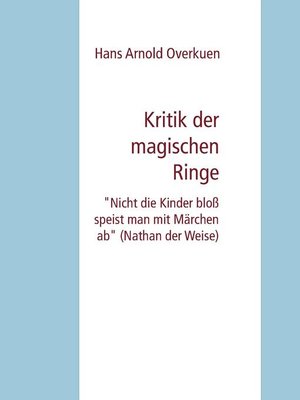 cover image of Kritik der magischen Ringe